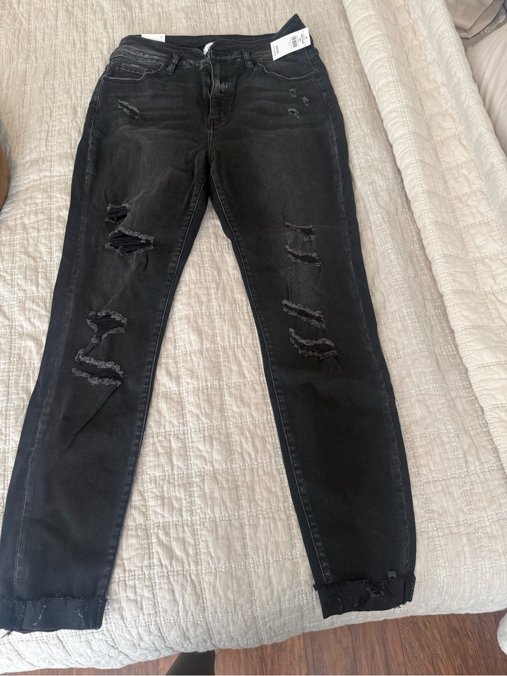KanCan Black Distressed Skinny Jeans